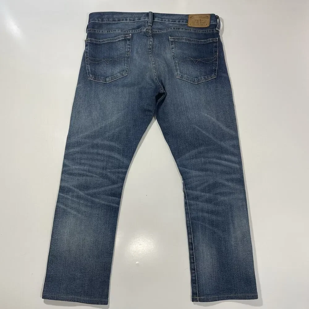 Polo Ralph Lauren Jeans Men’s 32x30 Blue Wash Varick Slim Straight Premium Denim
